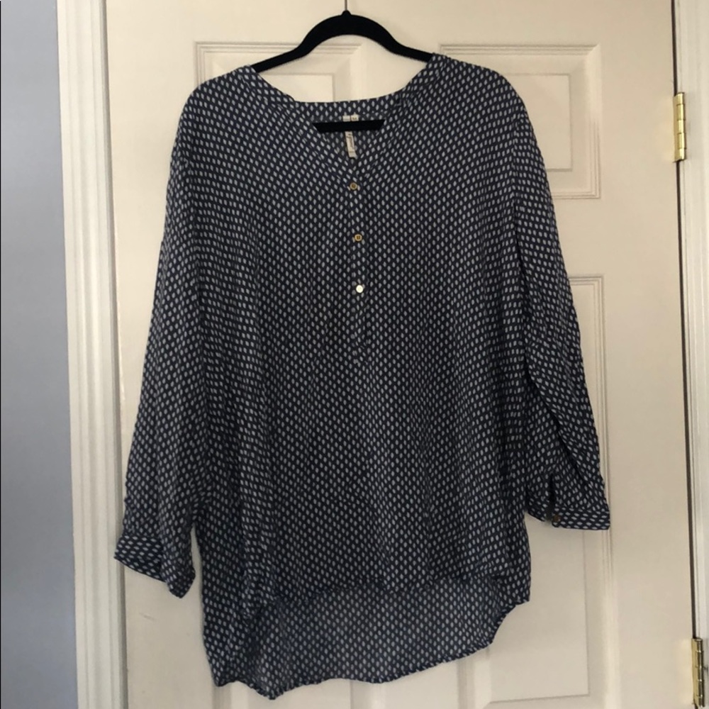 Blue and White Grand & Greene Blouse